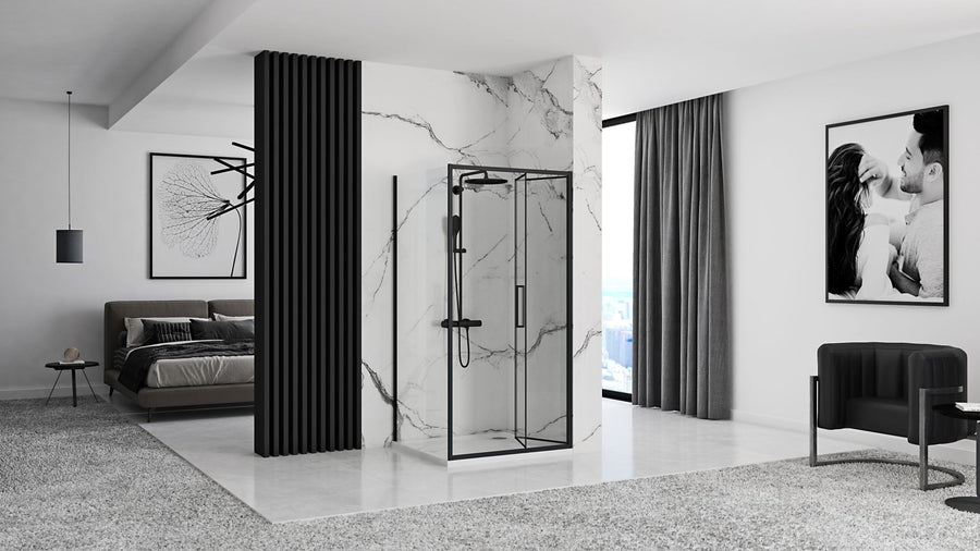 Kabina Prysznicowa Narożna Rapid Fold Black
