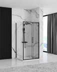Kabina Prysznicowa Narożna Rapid Fold Black 100x80