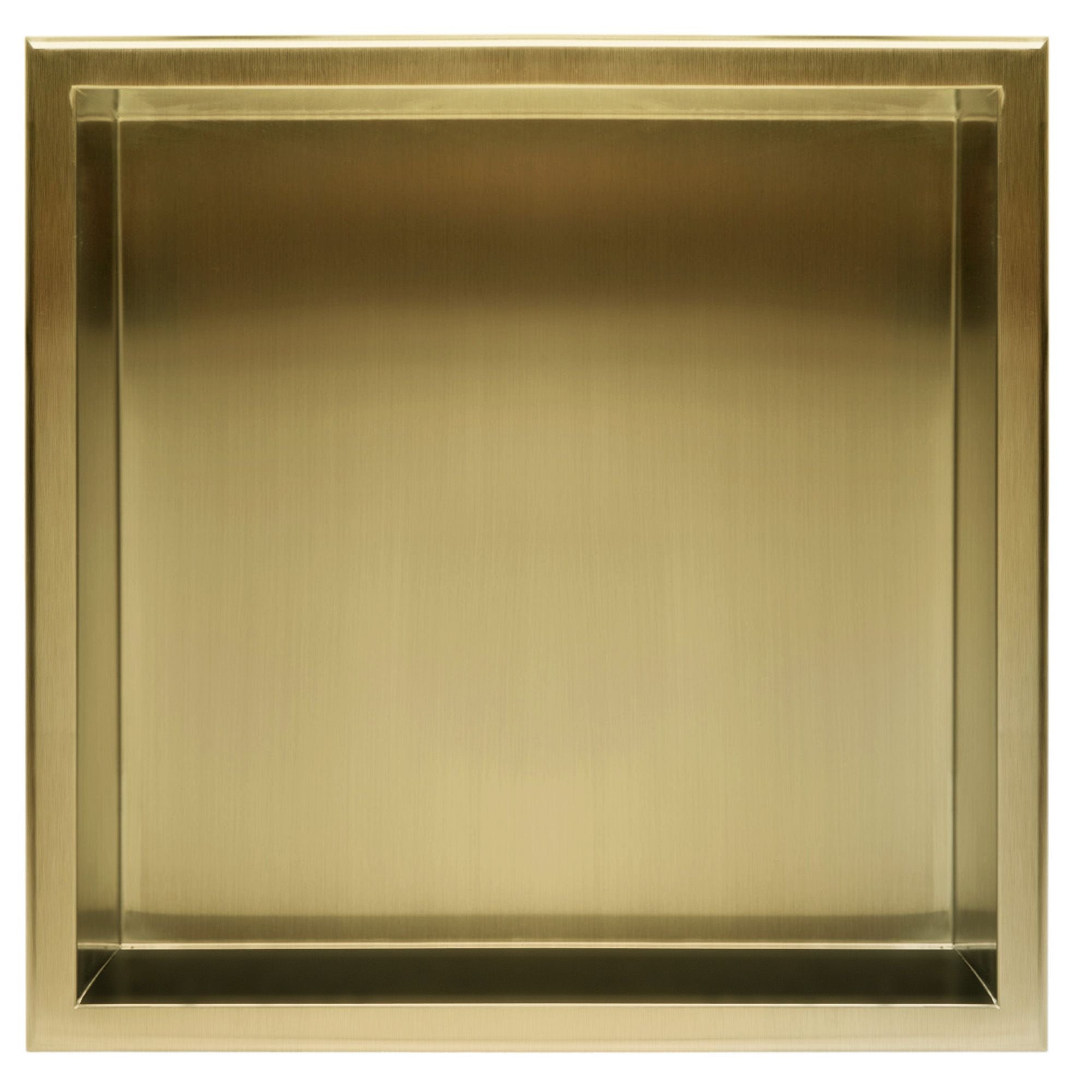 PÓŁKA WNĘKOWA ŁAZIENKOWA 30x30 złota szczotkowana