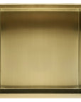 PÓŁKA WNĘKOWA ŁAZIENKOWA 30x30 złota szczotkowana