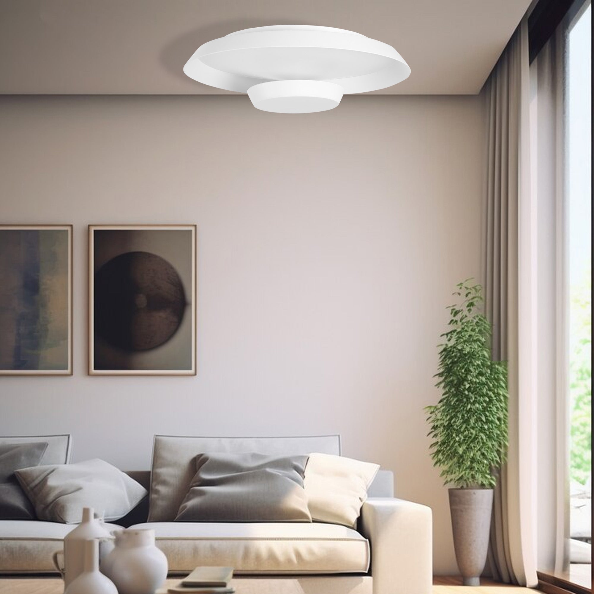 LAMPA SUFITOWA WISZĄCA LED WHITE APP1459  2
