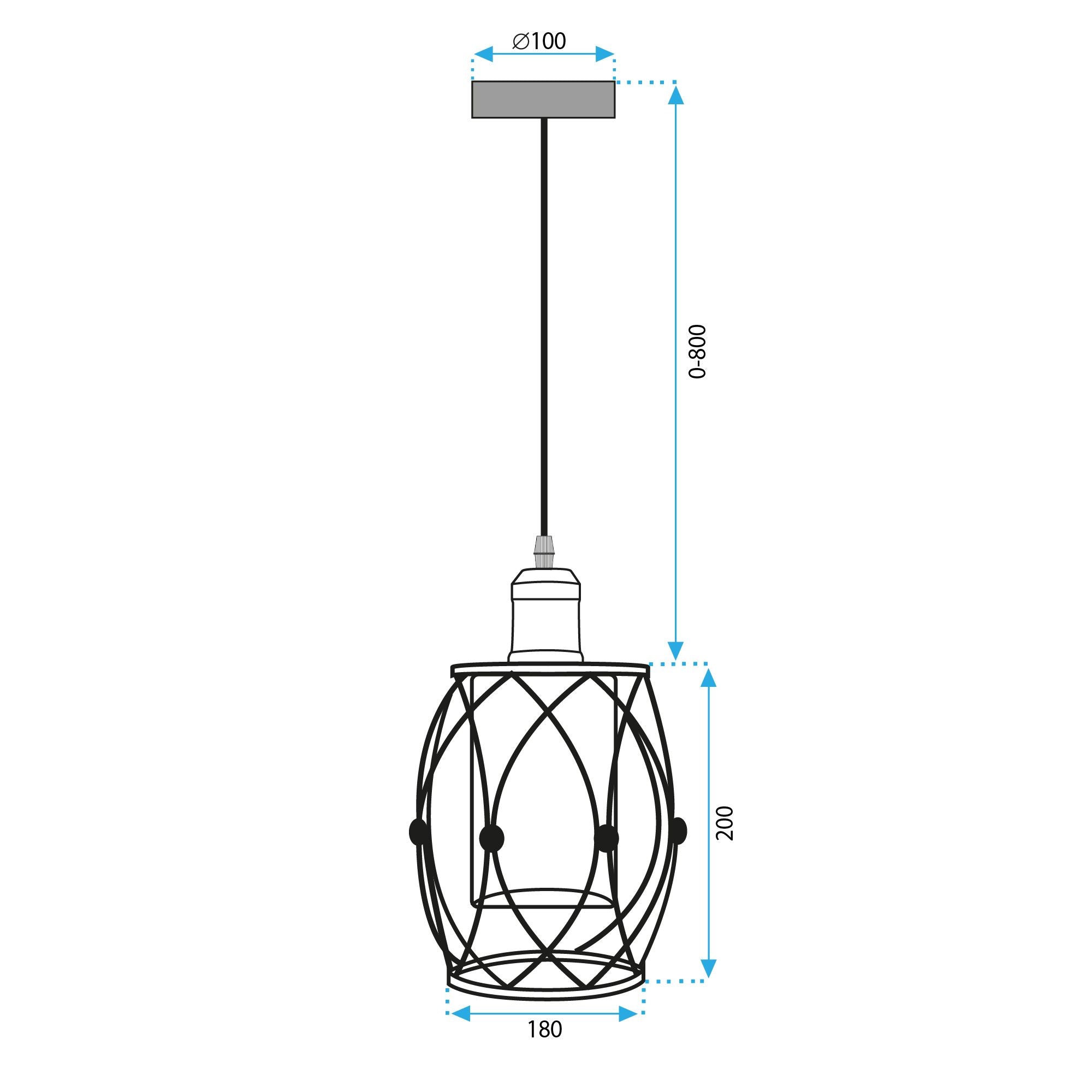 Lampa wisząca APP1128-1CP