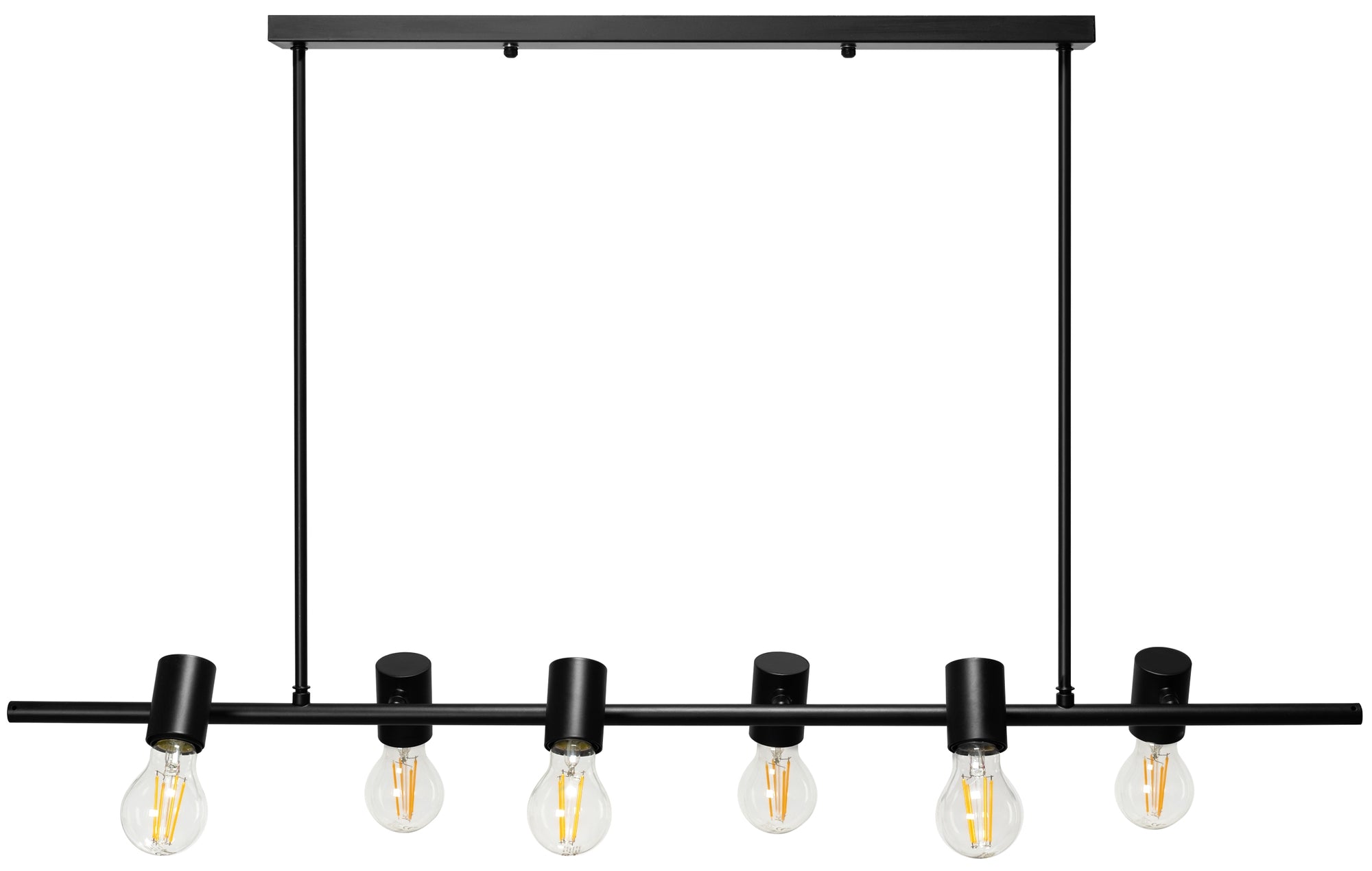 Lampa Sufitowa Metalowa Industrial APP480-6CP Czarna  1