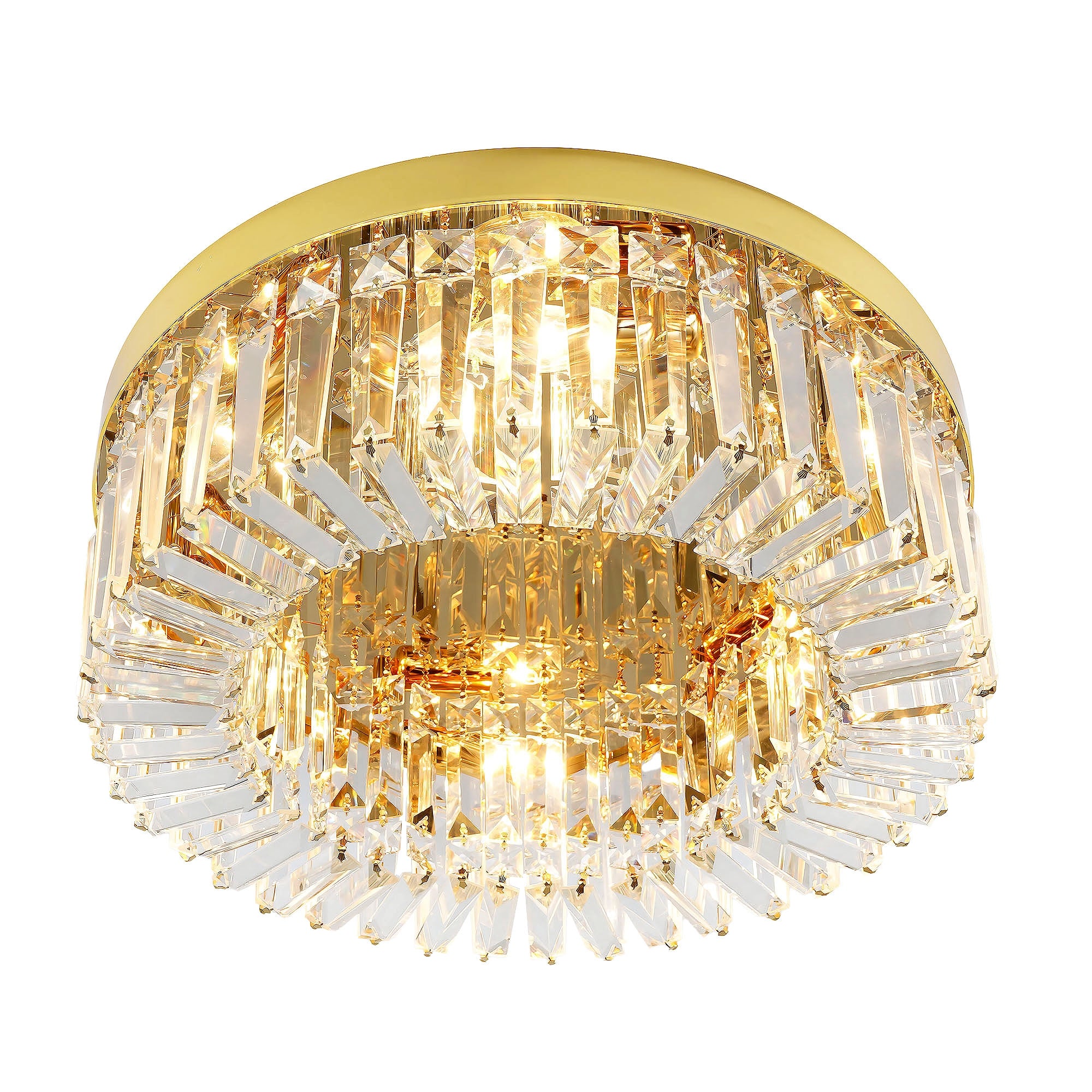 Lampa Kryształowa Plafon APP1729-8C 60 Cm Złota  1
