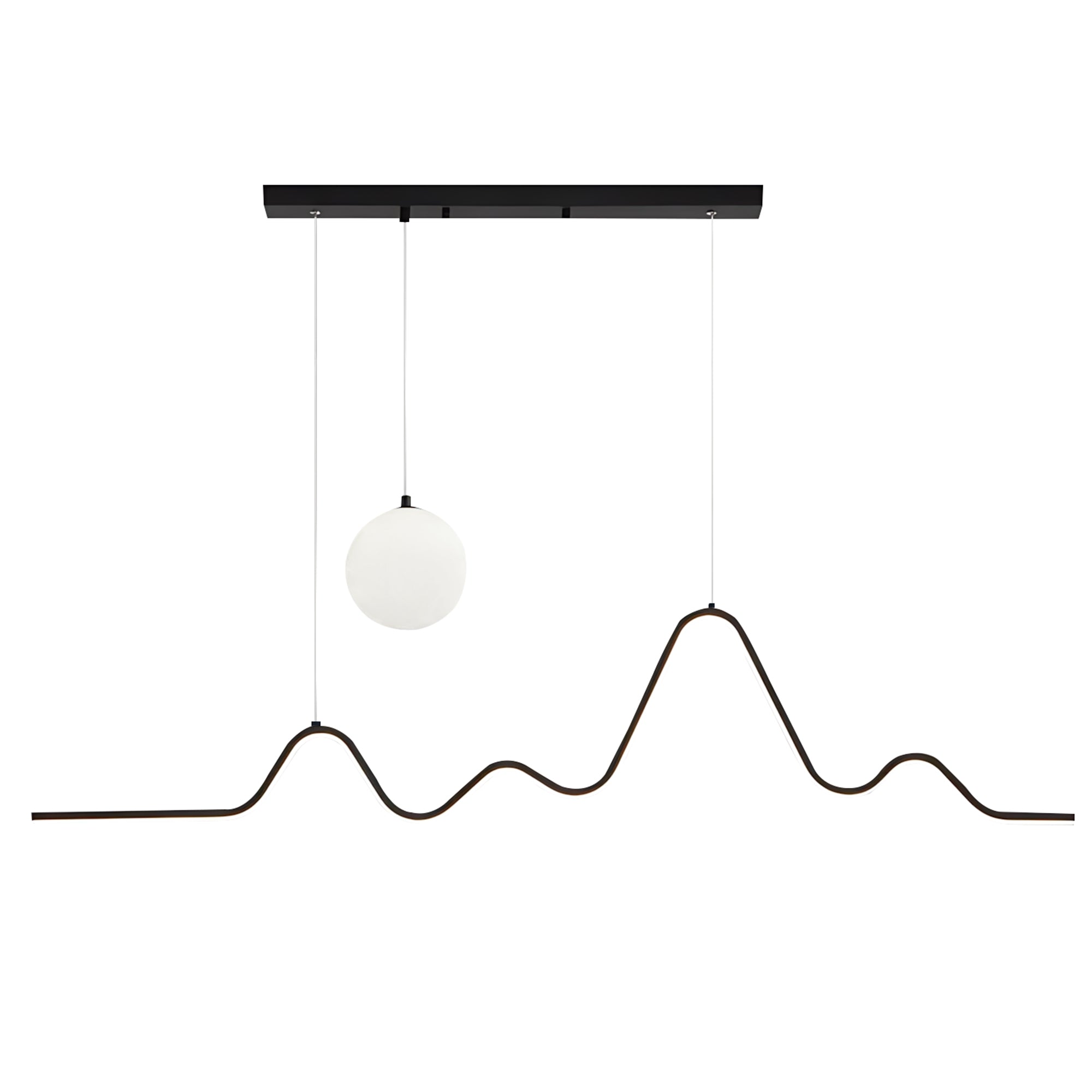 Lampa Wisząca Led Lhj033-cp 120 Cm Czarna  1