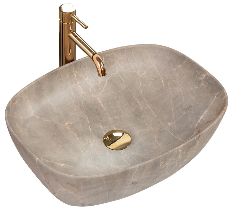 Umywalka nablatowa Rea Freja Beige  1