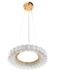 Lampa Wisząca Led Ms018-cp Różowe Złoto 40cm  3