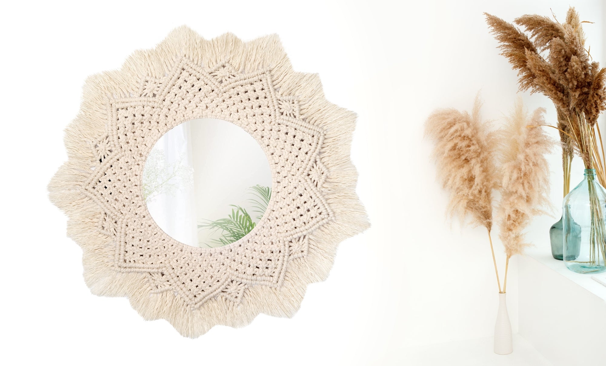 Lustro Ścienne Boho 60cm 322051  6