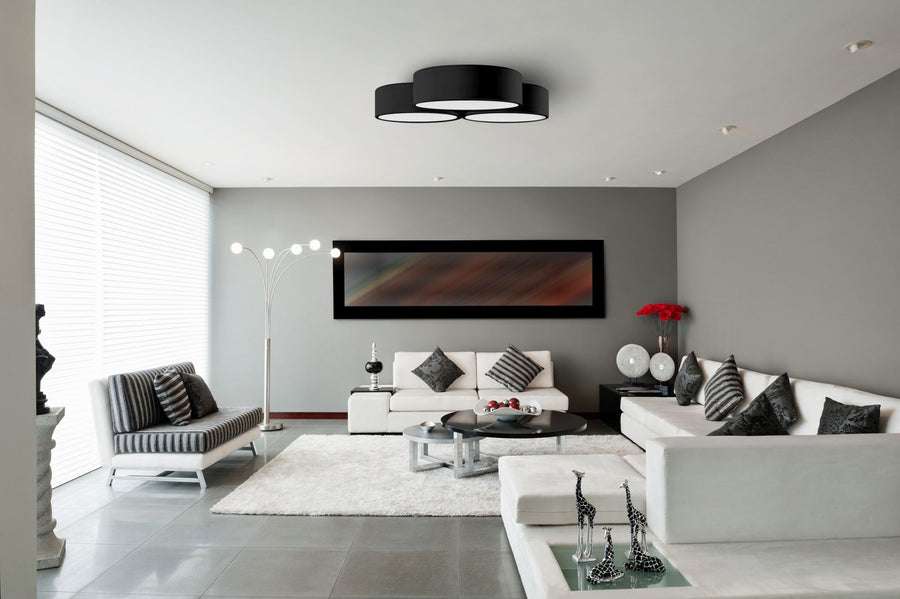 Lampa Plafon APP879-C Triple 3x40cm Biała