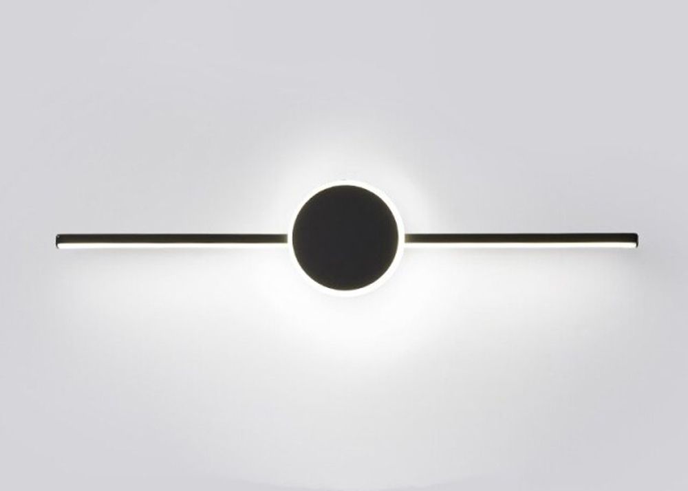 KINKIET ŁAZIENKOWY LED ROUND BLACK 80CM APP850-1W