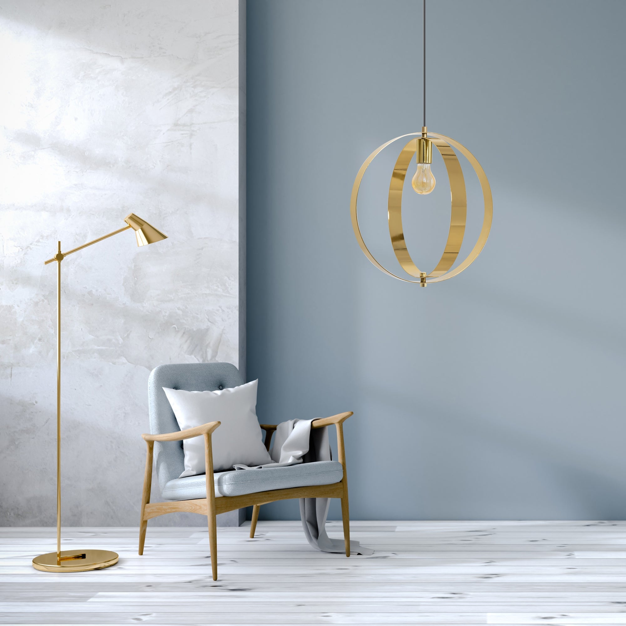 LAMPA SUFITOWA WISZĄCA GLAMOUR APP961-1CP Złota  5