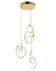 Lampa Wisząca Led G082-3cpr Złota  8