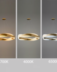 Lampa wisząca LED APP1802-CP Złota Szczotkowana + Pilot  4