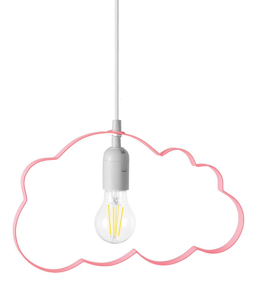 LAMPA WISZĄCA CHMURKA JASNORÓŻOWA