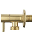 Zawór kątowy 1/2" x 3/4" Złoty szczotkowany  4
