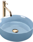 Umywalka nablatowa Rea SAMI L.BLUE SHINY  1