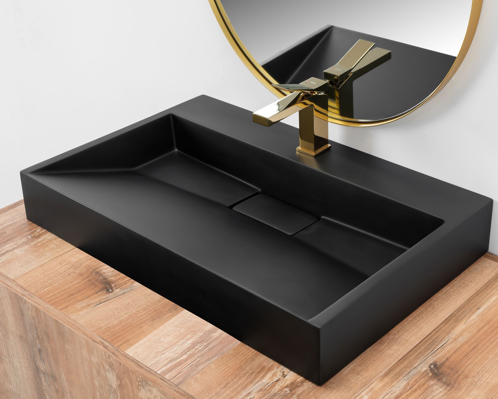 Umywalka Konglomeratowa GOYA BLACK MAT 100CM