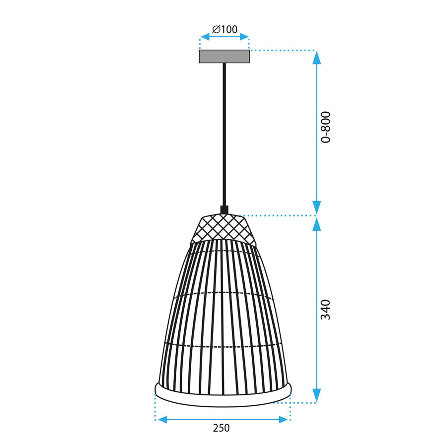 Lampa Wisząca Boho APP1329-1CP