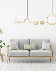 Lampa Wisząca APP1023-5CP Złota
