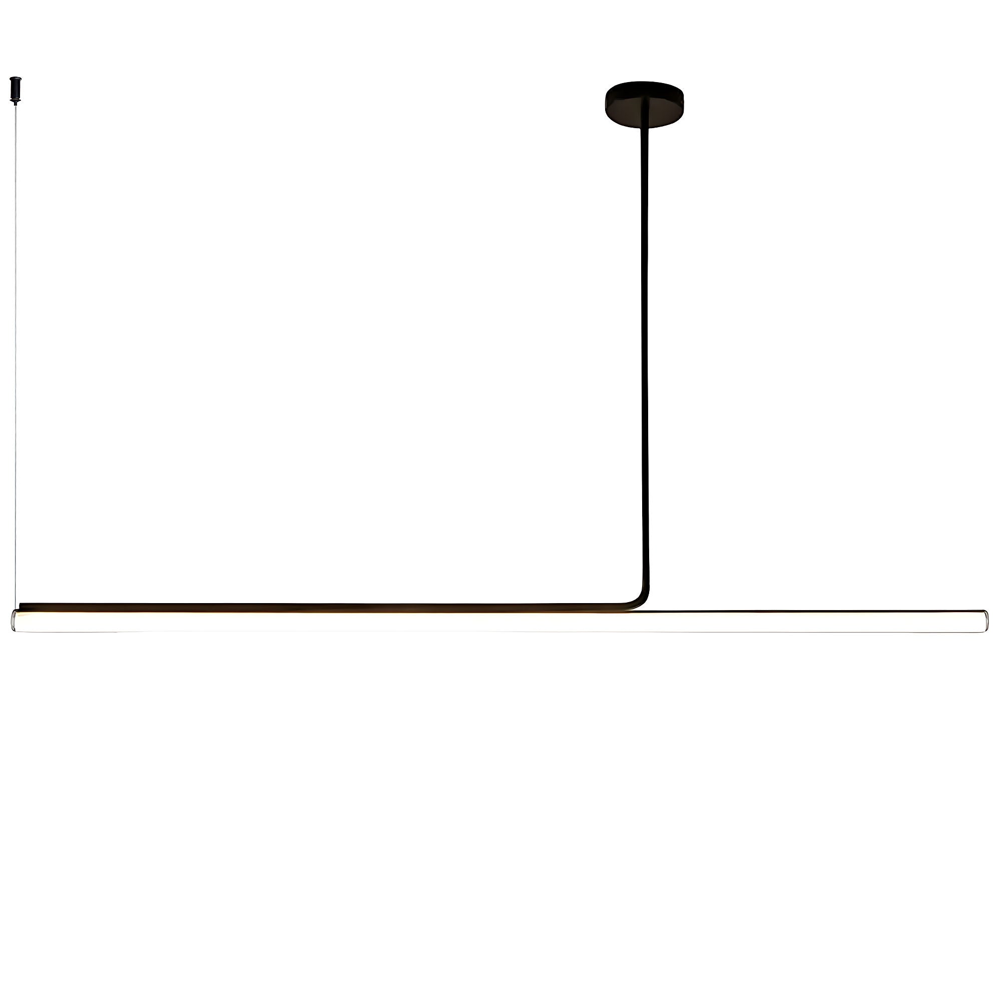LAMPA SUFITOWA WISZĄCA LED APP1660-CP Black 140cm  1