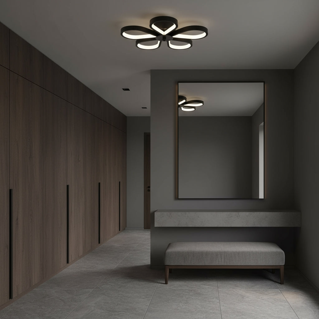 Lampa Sufitowa Lhj075-c Plafon Led Czarna  3