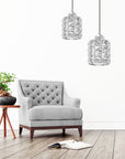 Lampa Sufitowa Kryształ APP727-1CP Srebrna