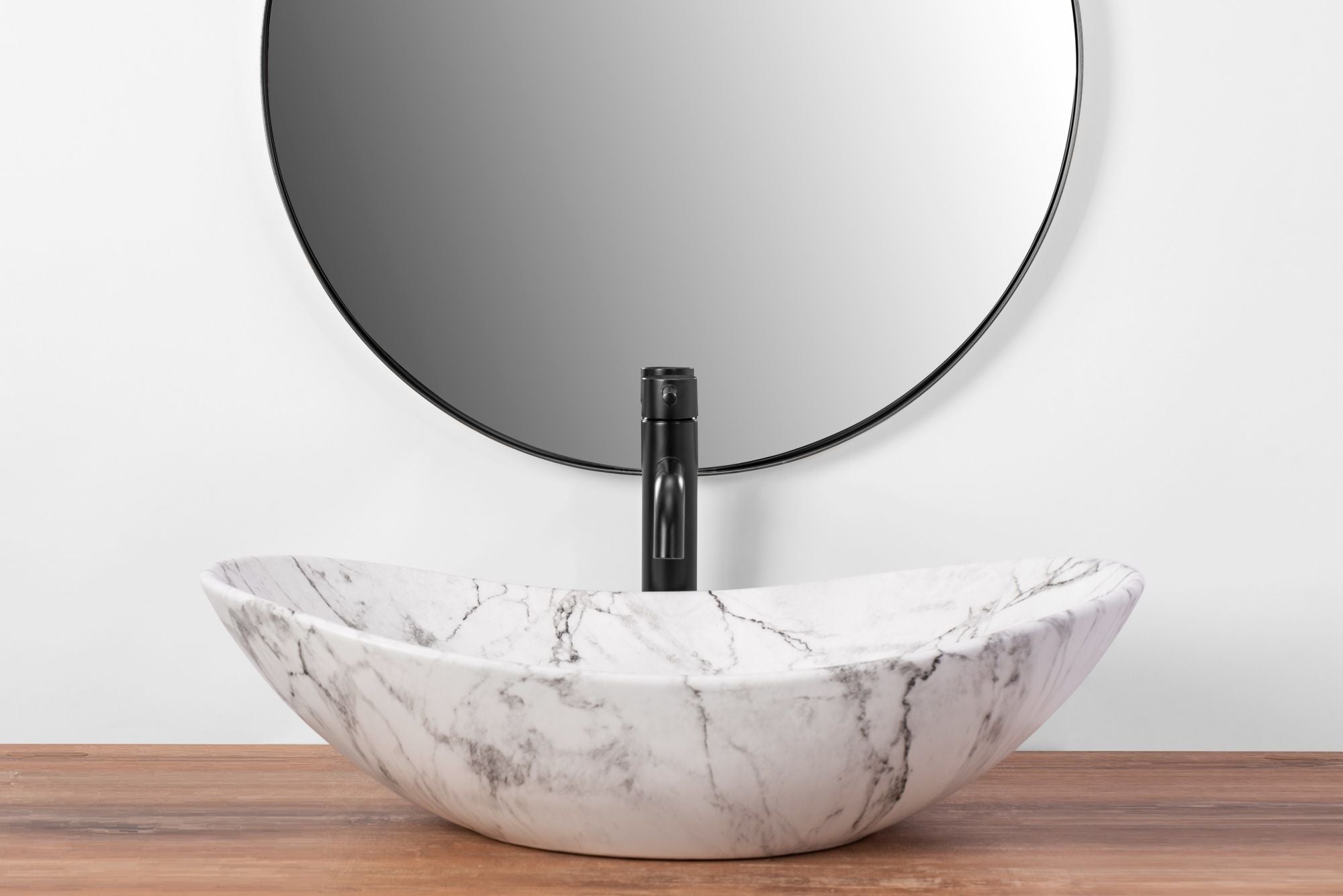 Umywalka nablatowa Rea Royal Statuario Marble Matt