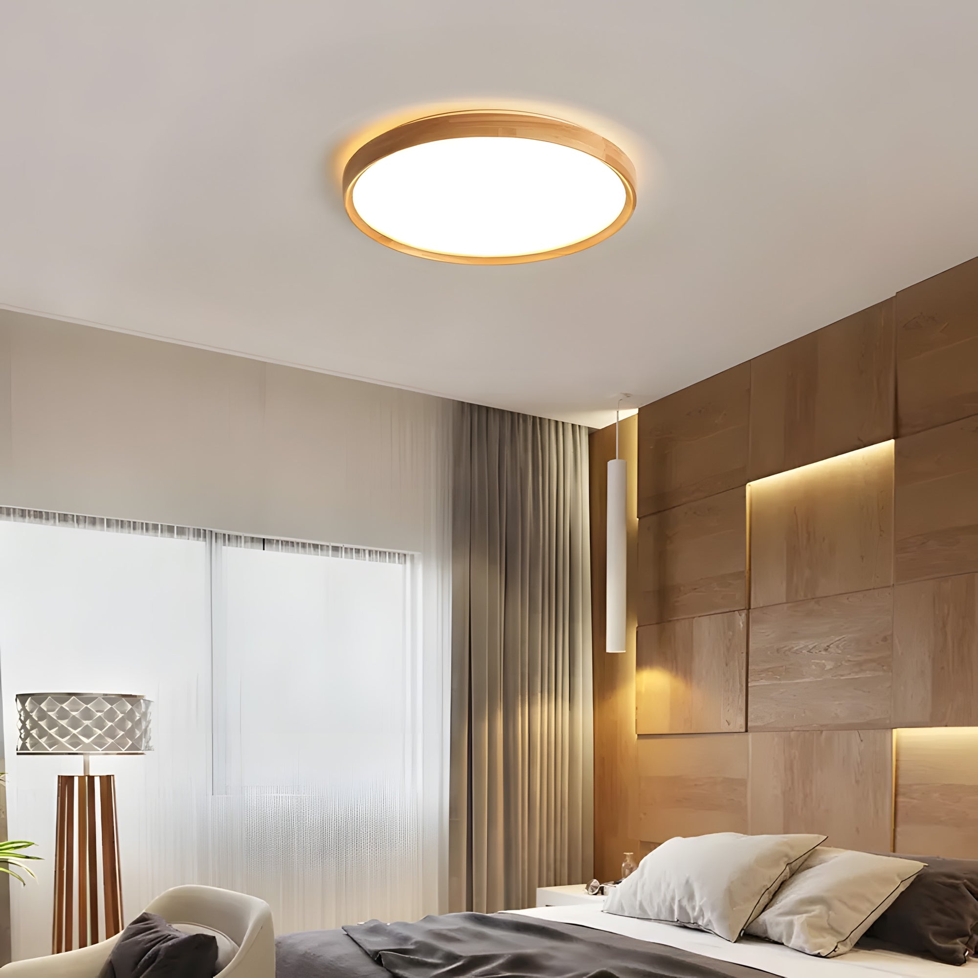 Lampa sufitowa Plafon G116-C 40CM WOOD  6