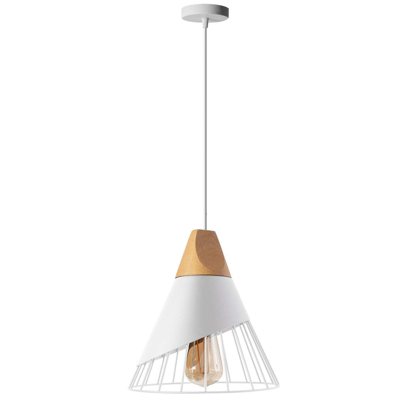 Lampa Sufitowa Wisząca Skandynawska Metal APP226-1CP  2