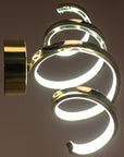 LAMPA ŚCIENNA KINKIET LED SPRING APP827-W Złota
