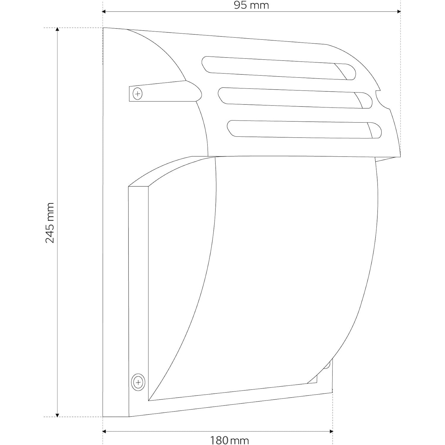 Lampa Elewacyjna kinkiet RSL013-1W Czarna  9