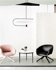 Lampa Sufitowa LED APP589-1CP Czarna
