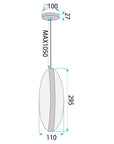 Lampa Sufitowa Wisząca Led G131-cp Gold  5
