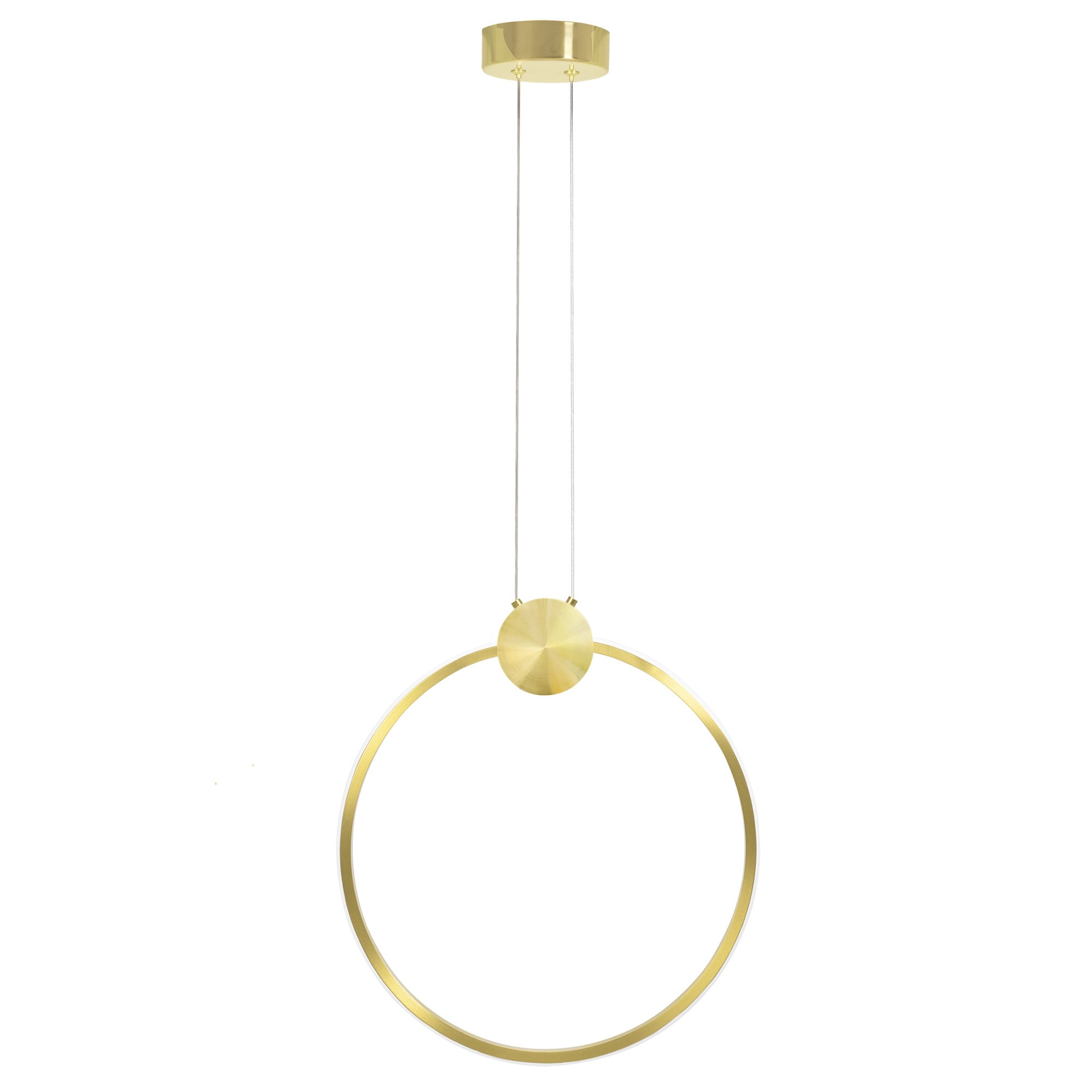 LAMPA SUFITOWA WISZĄCA LED APP1396-CP GOLD 40cm  1