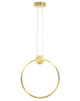LAMPA SUFITOWA WISZĄCA LED APP1396-CP GOLD 40cm  1