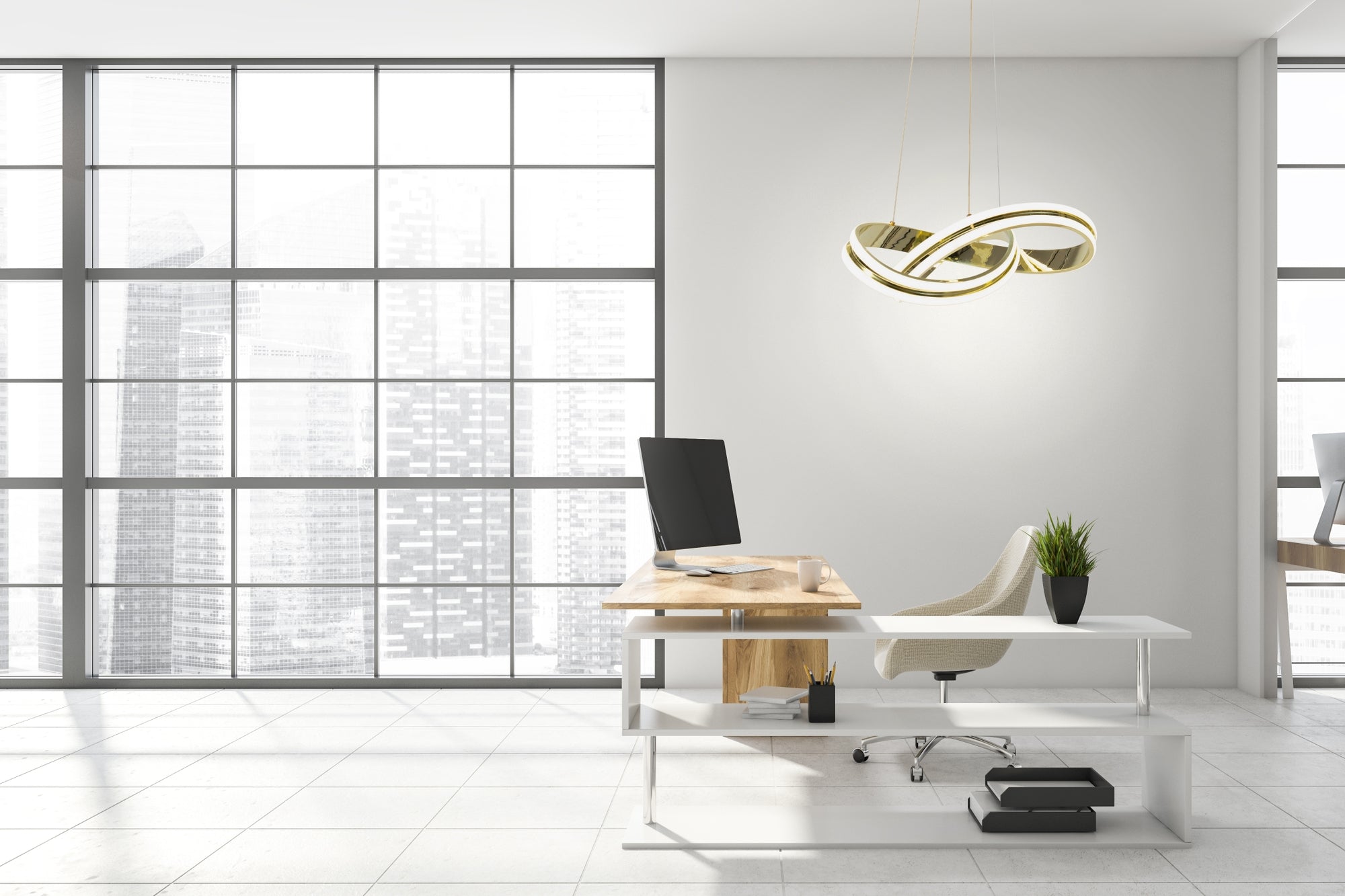 Lampa sufitowa nowoczesna LED + PILOT APP818-CP  Złota  8