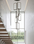 Lampa Sufitowa Wisząca Led Lhj089-7cp Czarna  5