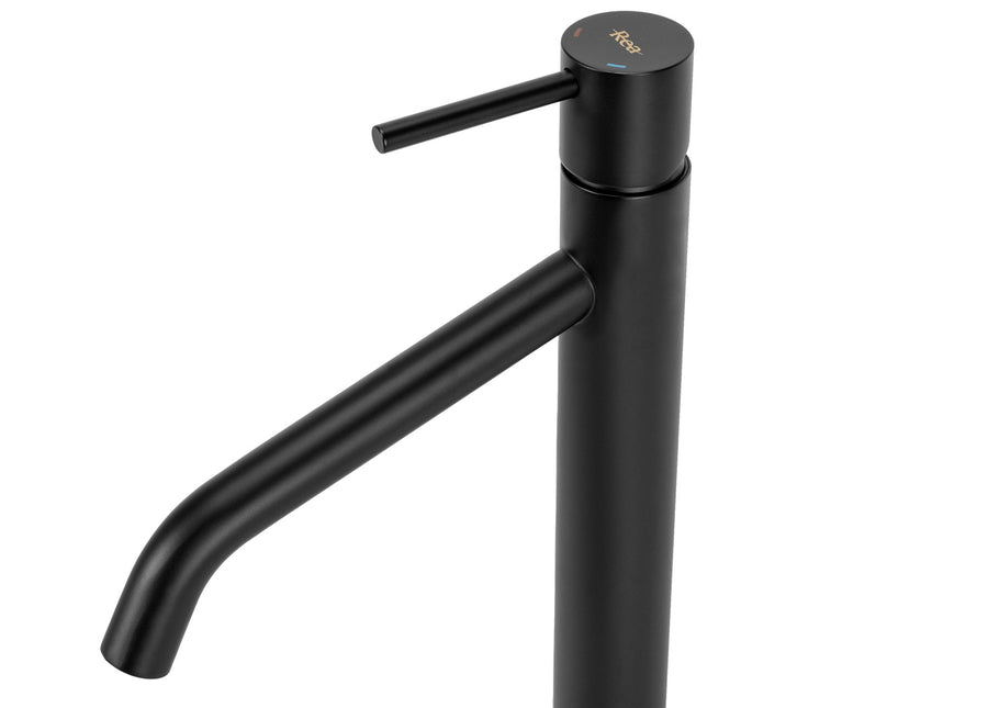 Bateria Umywalkowa REA LEVEL Czarna Wysoka Black Mat
