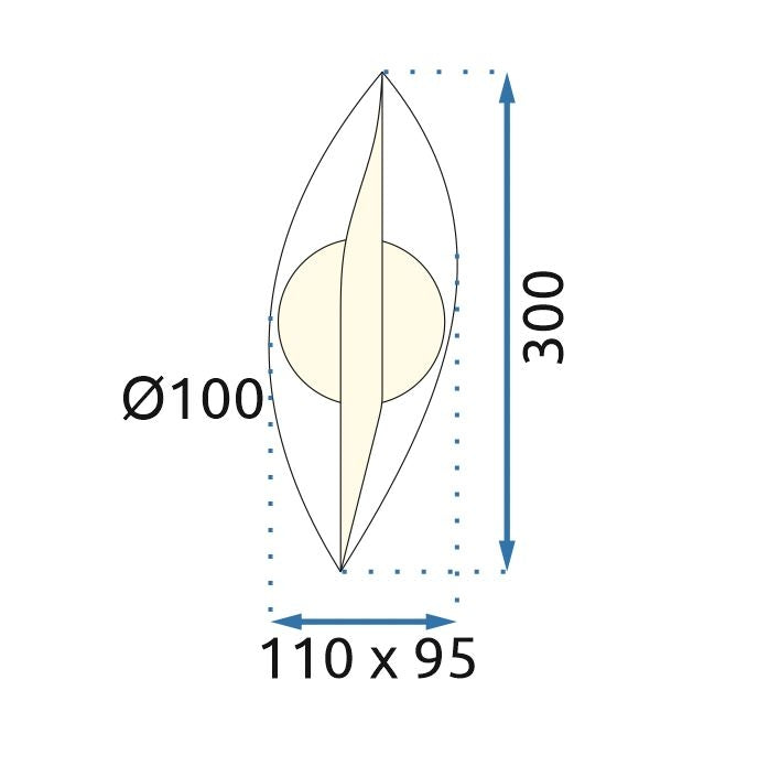 Kinkiet Led G031-w Złoty  8