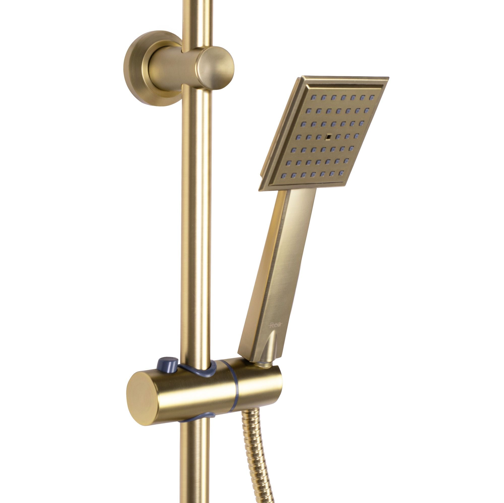 Zestaw  Natryskowy REA Bravo Złoty Szczotkowany