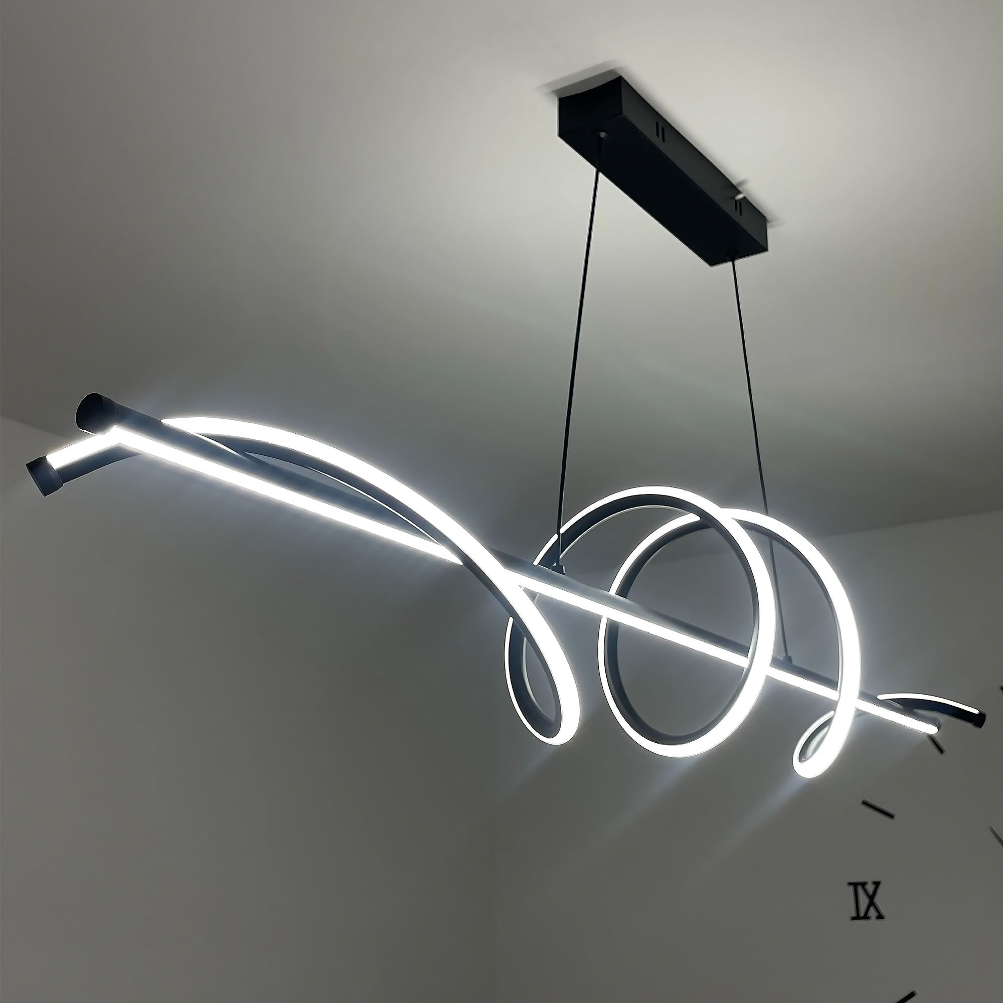 Lampa Wisząca Led Lhj023-cp 120 Cm Czarna  16