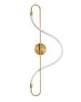 Lampa ścienna kinkiet LED APP858-W Long Złota