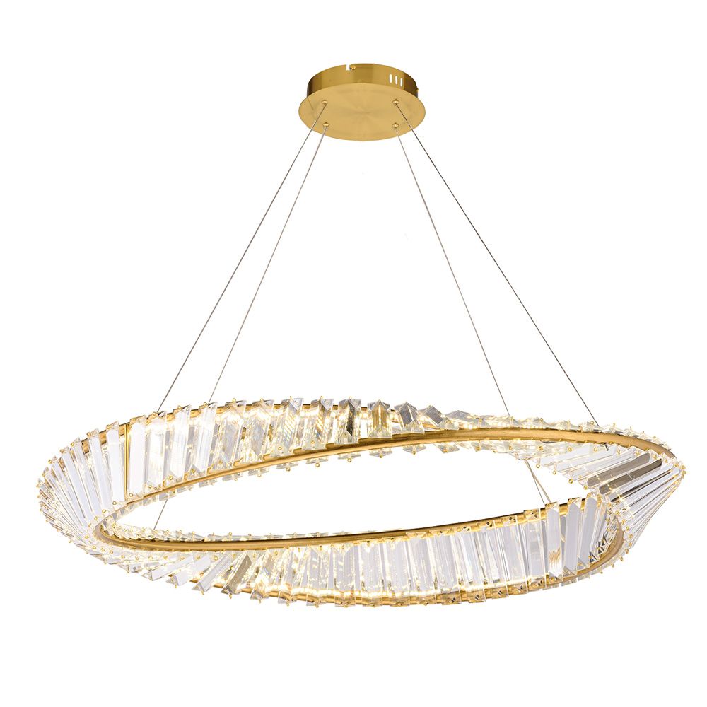 KRYSZTAŁOWA LAMPA SUFITOWA LED APP1201-CP