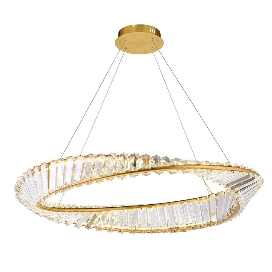 KRYSZTAŁOWA LAMPA SUFITOWA LED APP1201-CP