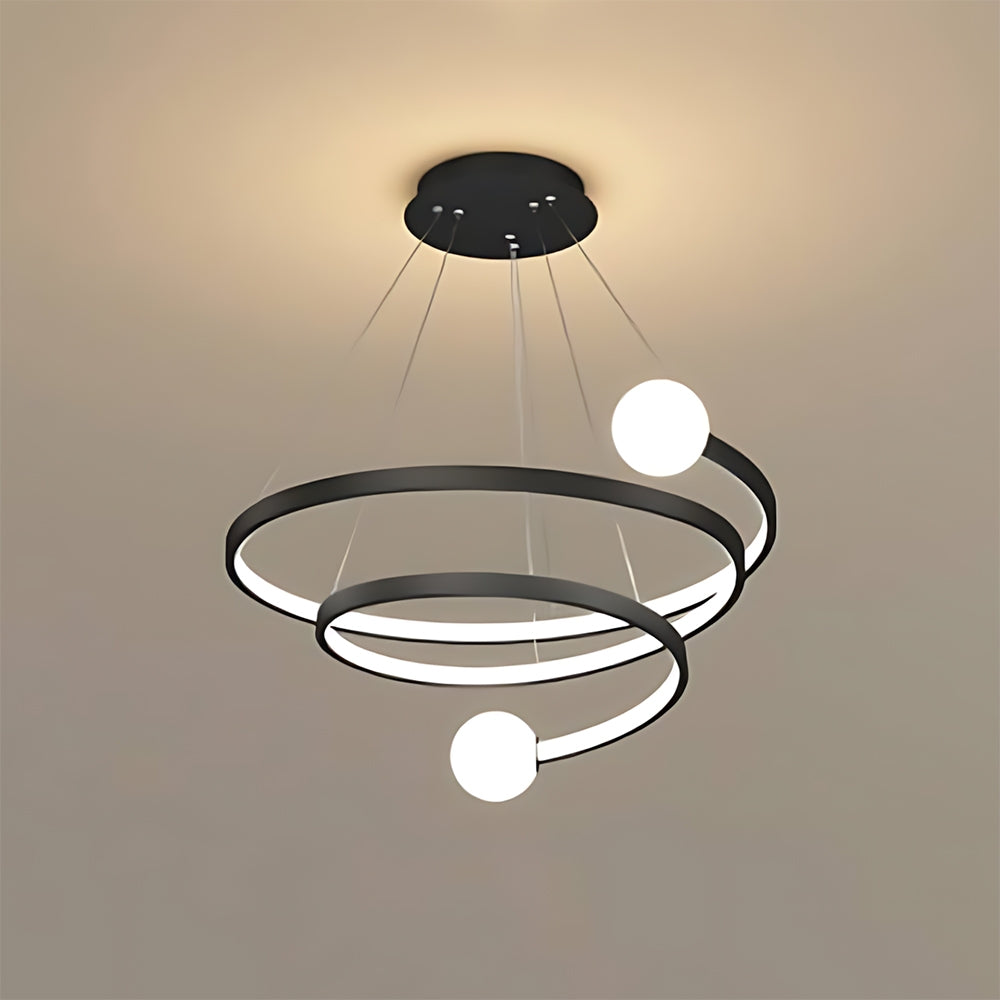 Lampa Wisząca Led Lhj029-cp Czarna  5