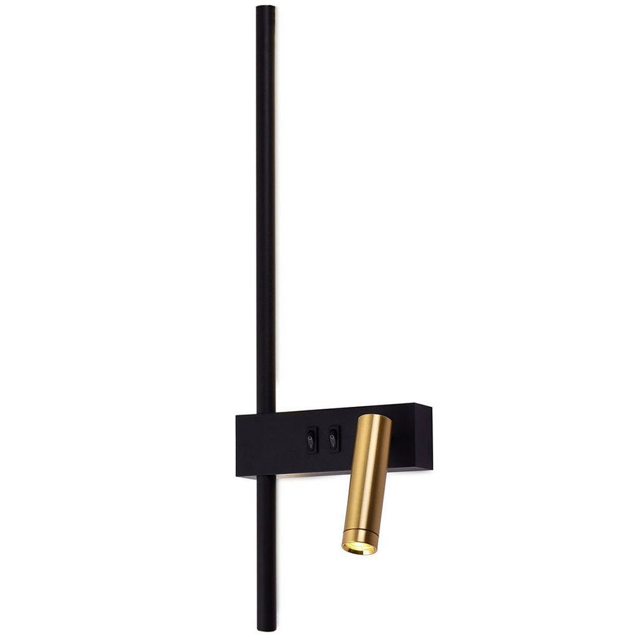 LAMPA ŚCIENNA KINKIET APP1439-W PRAWY BLACK GOLD