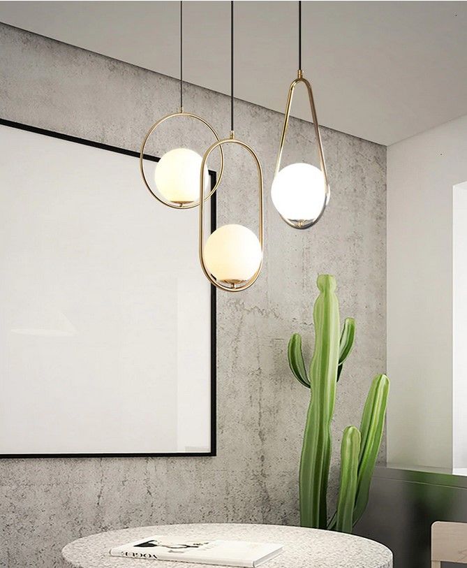 Lampa Sufitowa Wisząca Szklana Kula APP472-1CP Biała