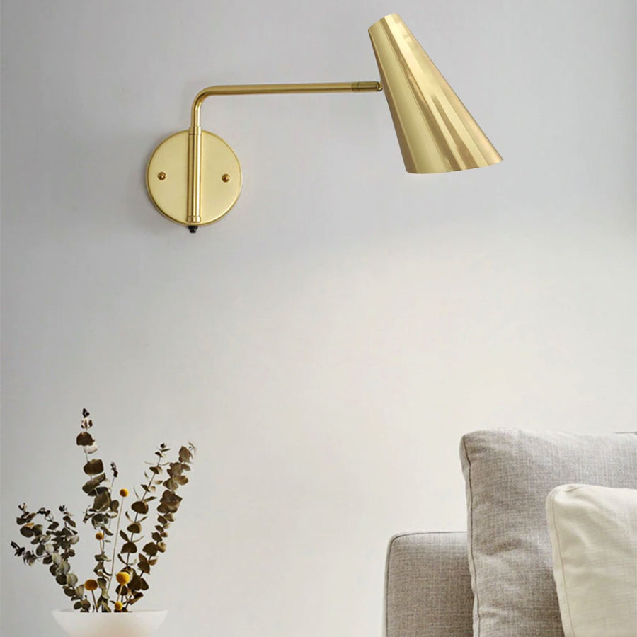 LAMPA ŚCIENNA KINKIET APP1138-1W GOLD