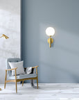 LAMPA ŚCIENNA KINKIET APP894-1W  Złota