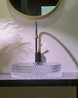 Umywalka nablatowa Rea Cristal Transparent 39